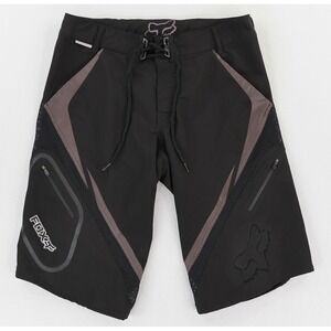 Fox Racing Epic MTB Shorts Mens 34 Black Mountain Bike Trail Zip Pockets